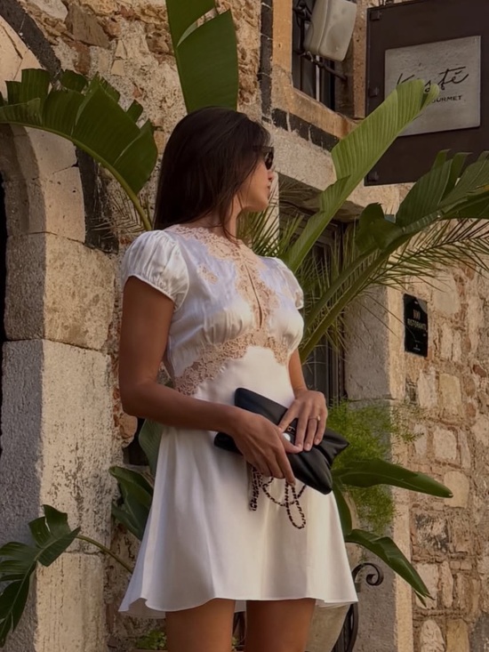 Doen Dresses & Skirts - DOEN -Salt and Peach Lace- Junia Dress M